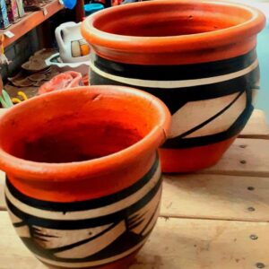 MACETA ALFARERIA PINTADA 22 CM